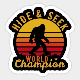 Bigfoot Hide And Seek Big Foot Sasquatch Gifts Sticker